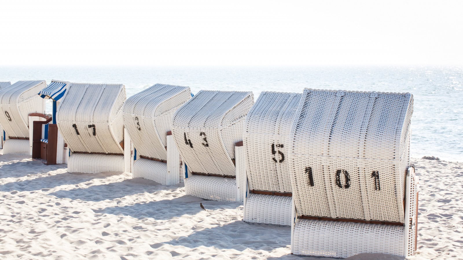 Strandkörbe des Strandhotel Fischlands