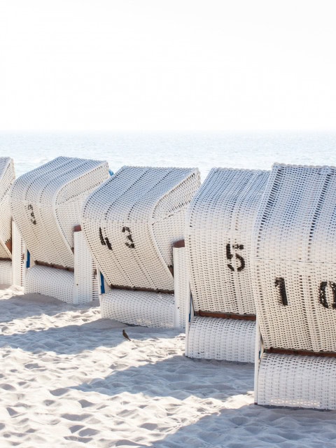 Strandkörbe des Strandhotel Fischlands