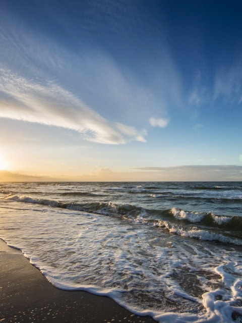 Sonnenuntergang am Ostseestrand