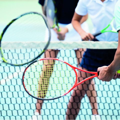 Tennisspiel im Strandhotel Fischland