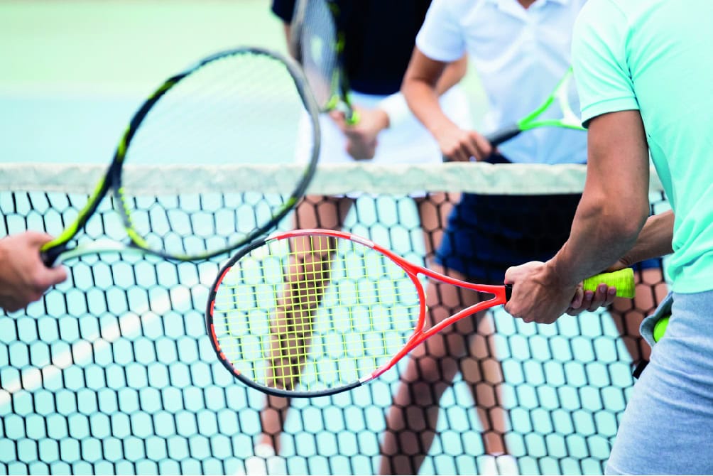 Tennisspiel im Strandhotel Fischland