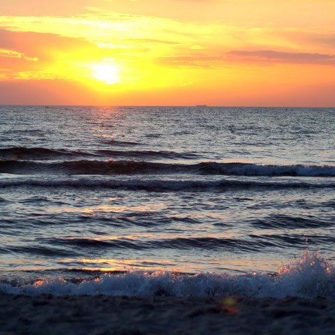 Sonnenuntergang über der Ostsee