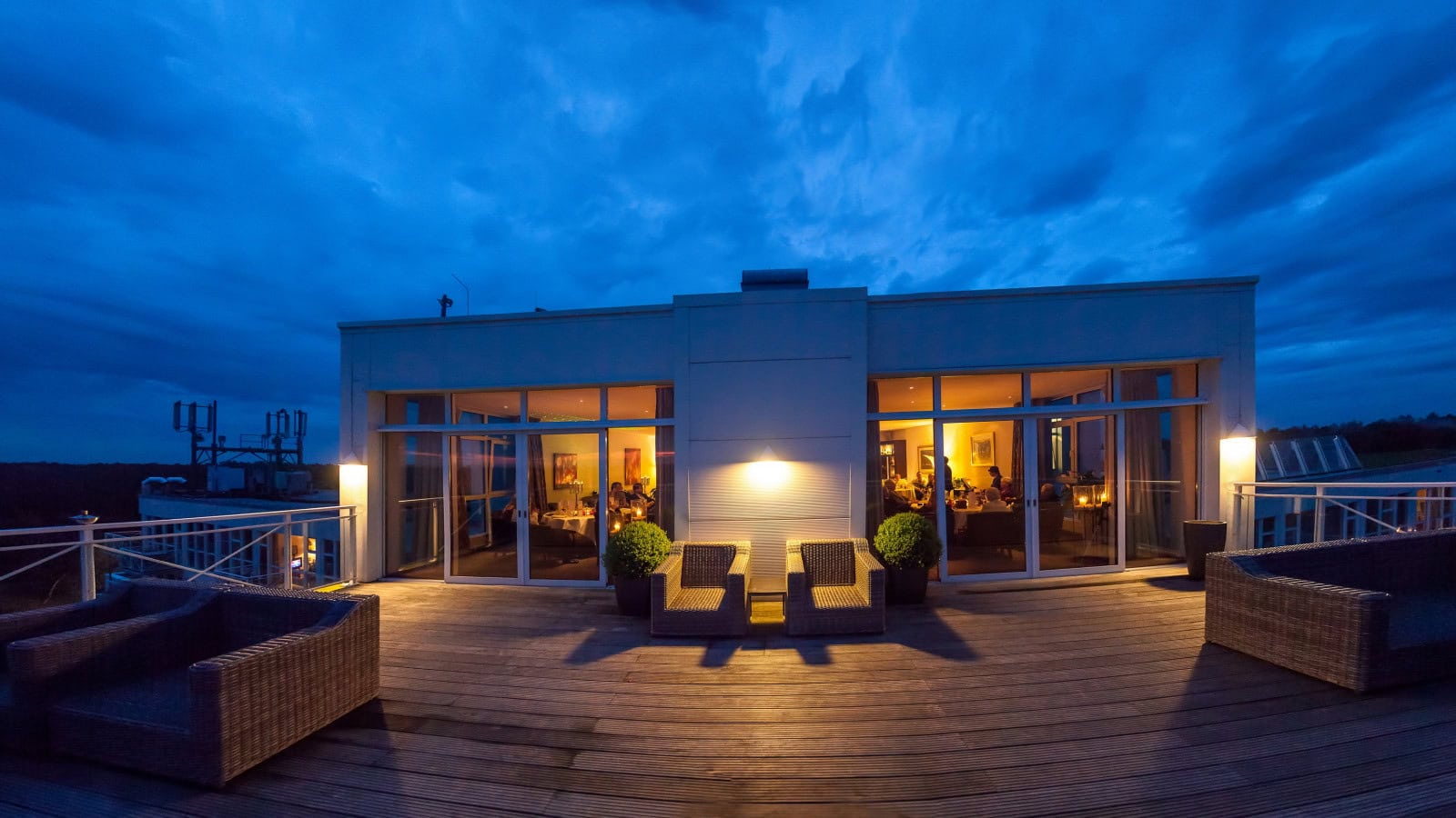 Dachterrasse im Strandhotel Fischland