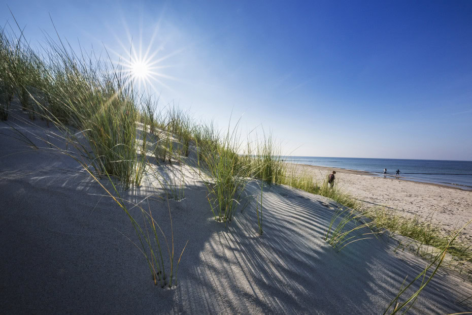 Ostsee und Strand bei Sonnenschein