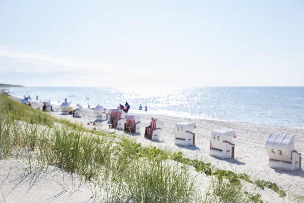 Ostsee mit Strandkörben des Strandhotel Fischlands