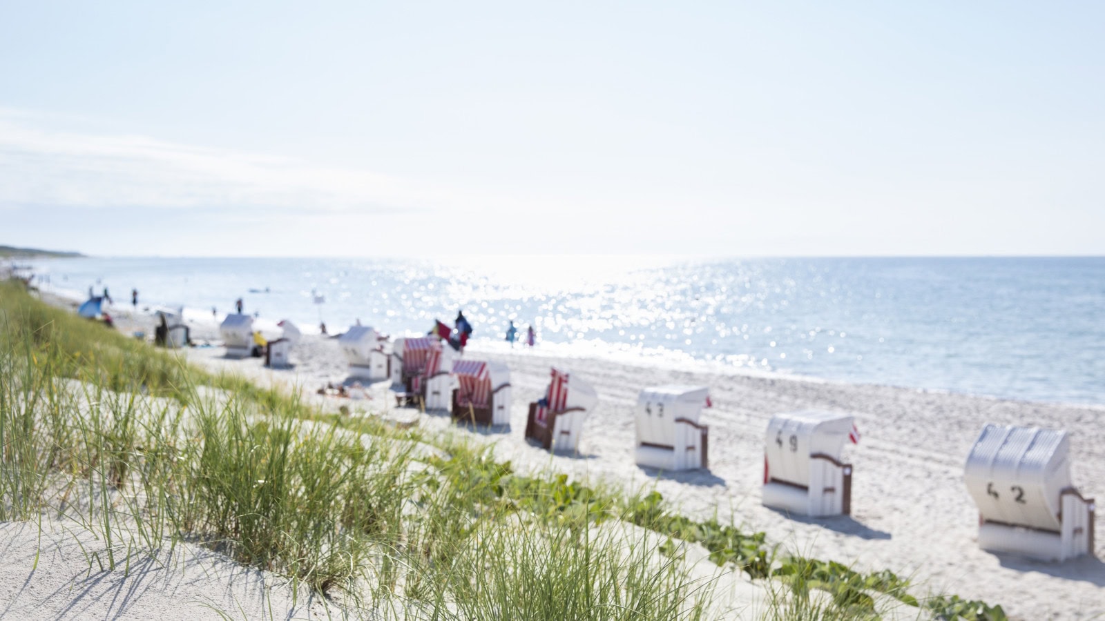 Ostsee mit Strandkörben des Strandhotel Fischlands