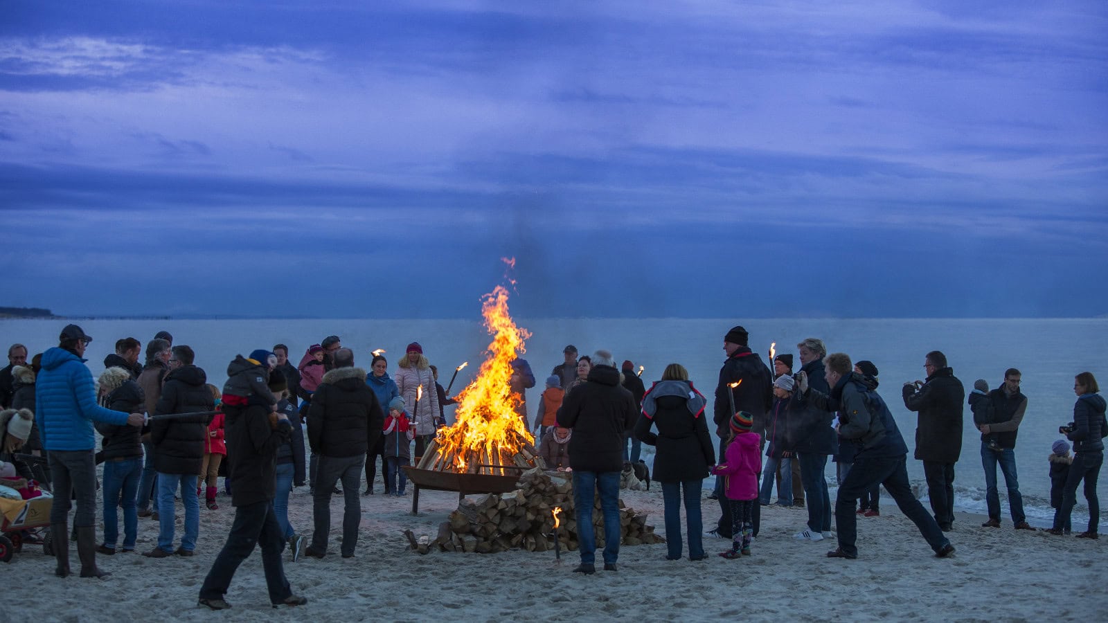 Lagerfeuer des Strandhotel Fischlands