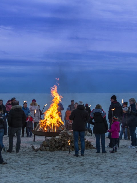 Lagerfeuer des Strandhotel Fischlands