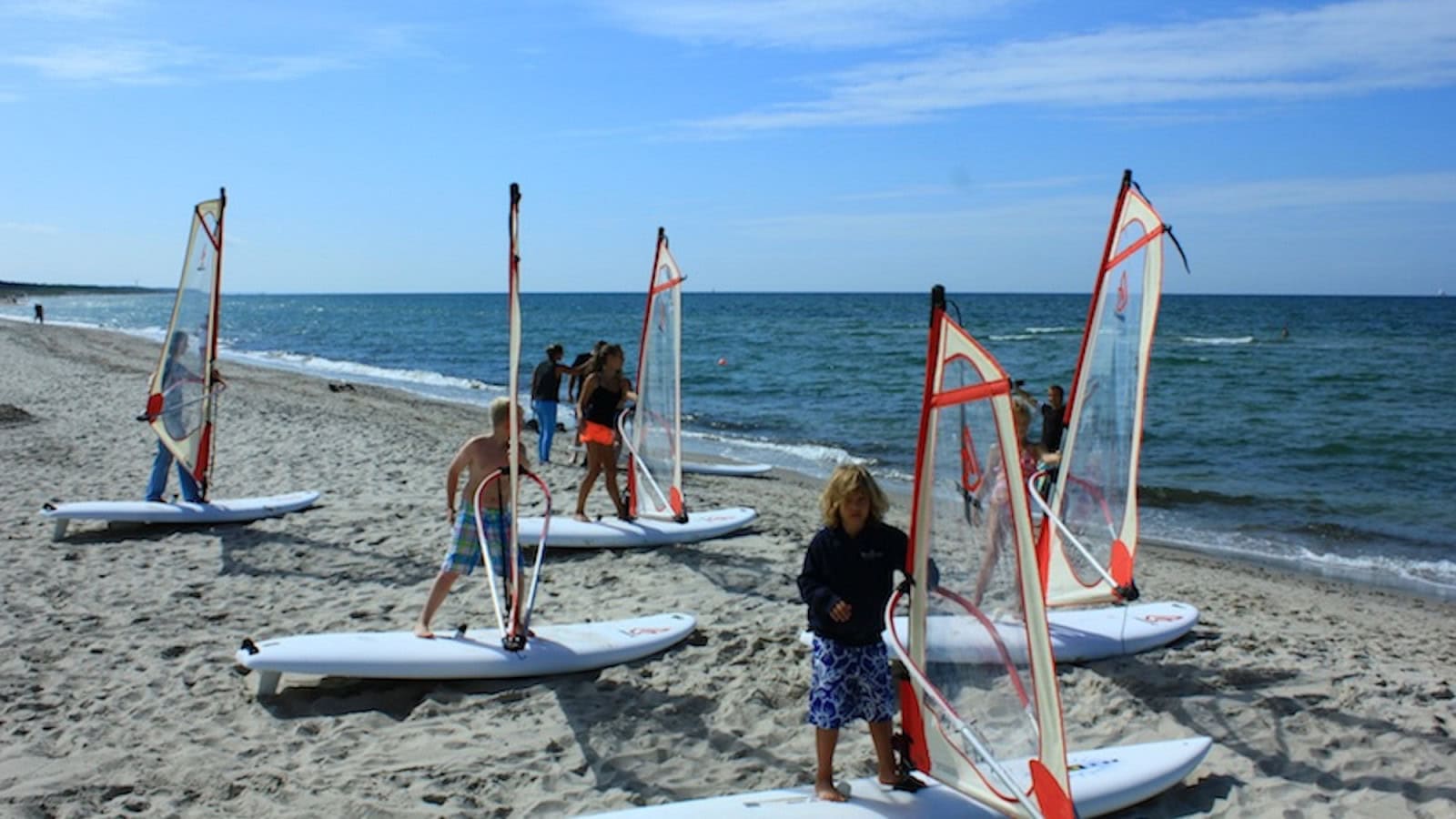 Schulung im Windsurfen im Strandhotel Fischland