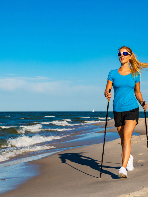 Nordic Walking an der Ostsee im Strandhotel Fischland