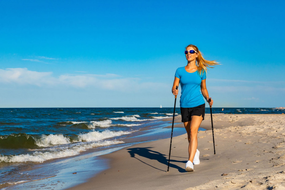 Nordic Walking an der Ostsee im Strandhotel Fischland