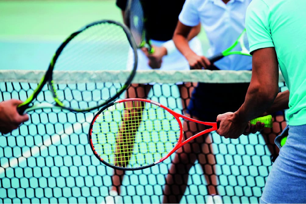 Tennisspiel im Strandhotel Fischland