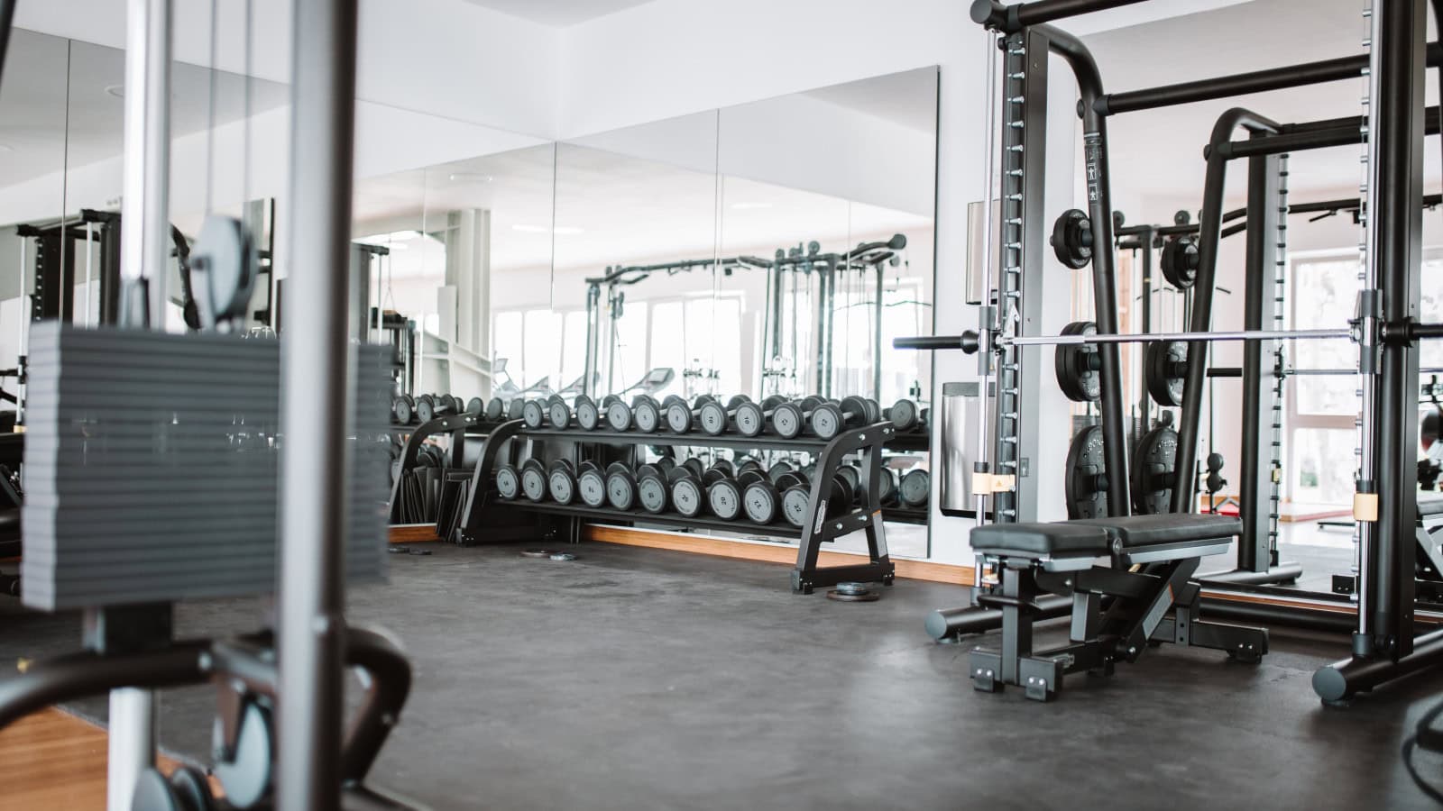 Fitnessgeräte im Strandhotel Fischland