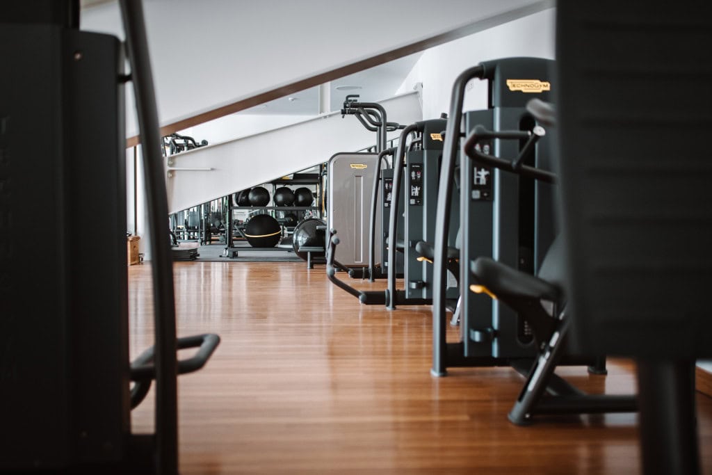 Fitnessgeräte im Strandhotel Fischland