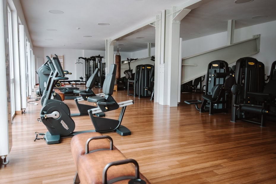 Fitnessgeräte im Strandhotel Fischland