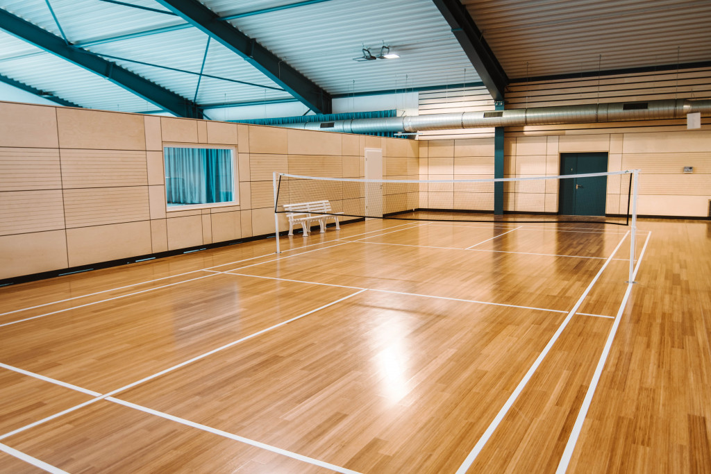 Badmintonfeld im Strandhotel FIschland