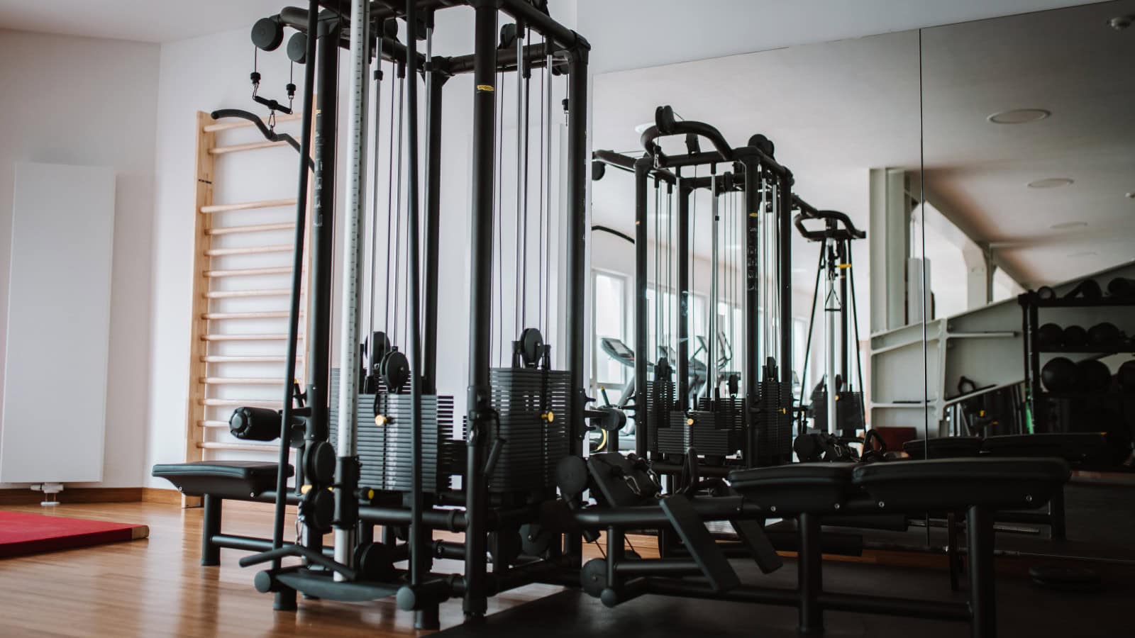 Fitnessgeräte im Strandhotel Fischland