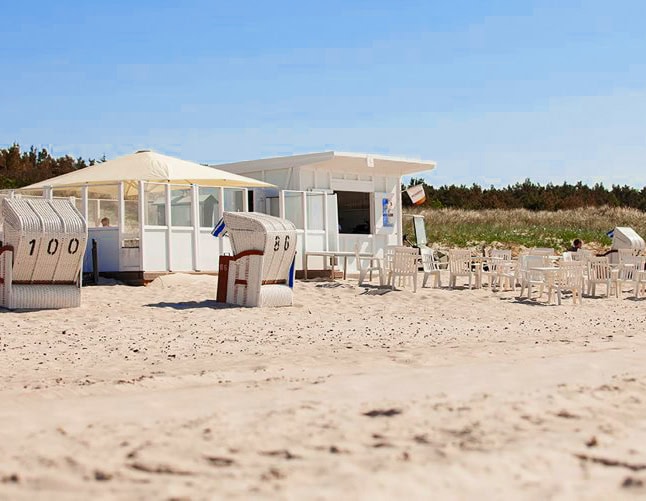 Strandbude des Strandhotel Fischlands