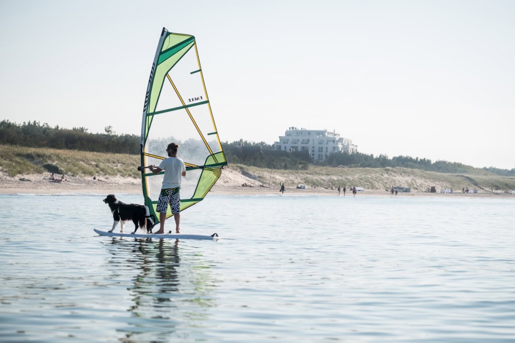 Windsurfen im Strandhotel Fischland