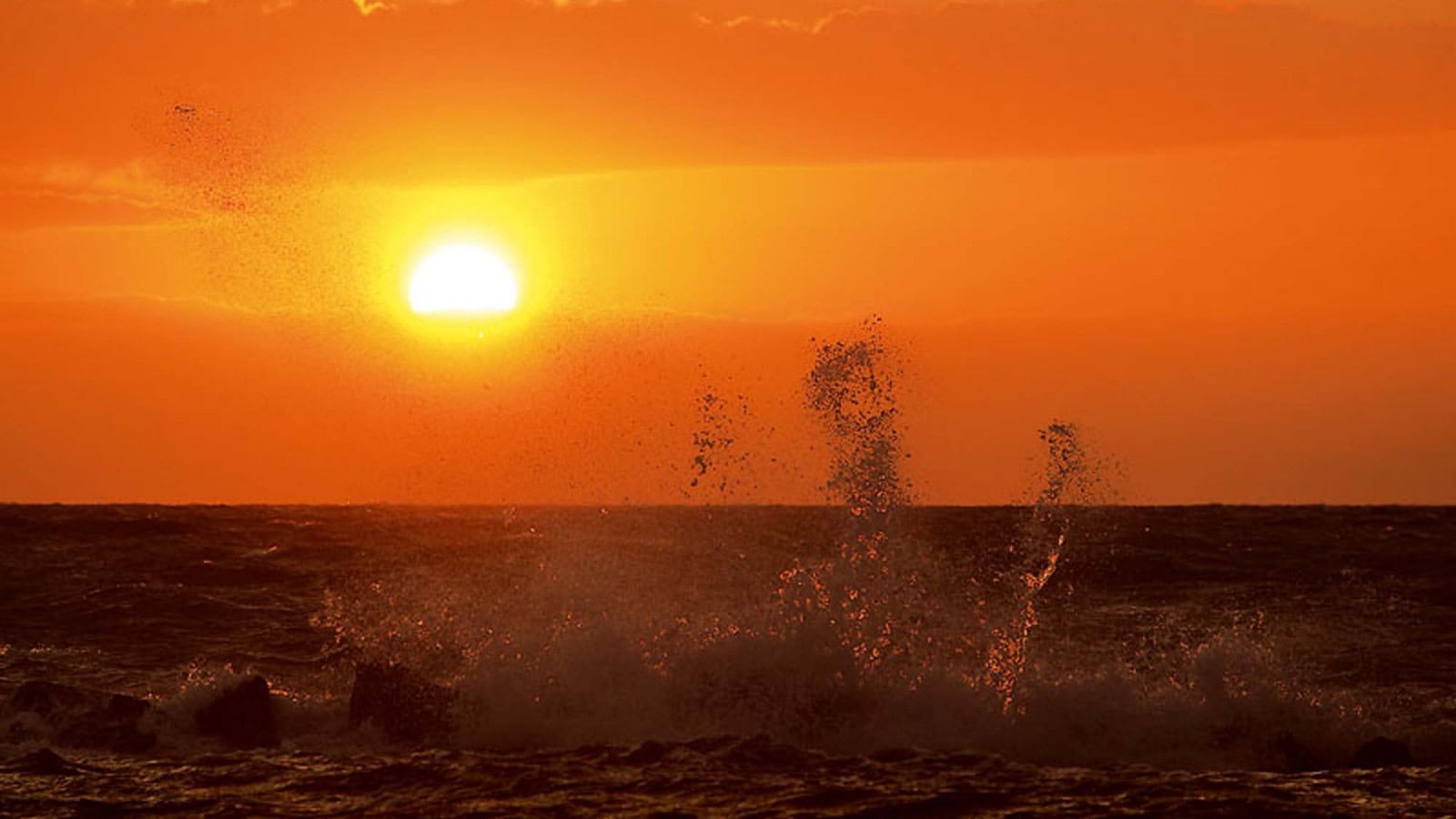 Sonnenuntergang an der Ostsee im Strandhotel Fischland