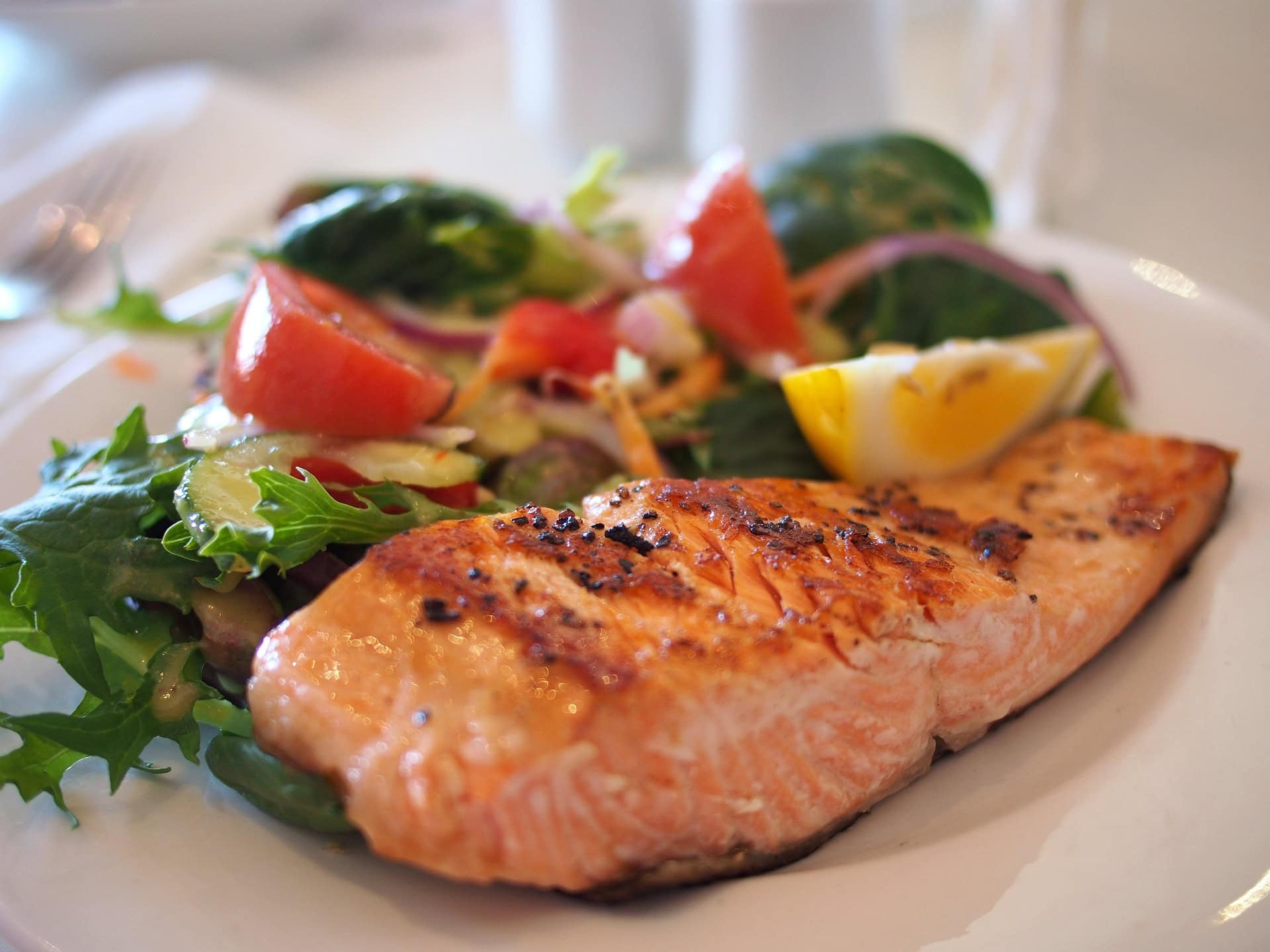 Lachs im Strandhotel Fischland