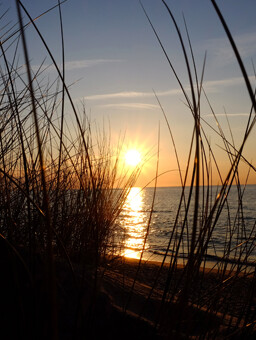 Sonnenuntergang an der Ostsee beim Strandhotel Fischland