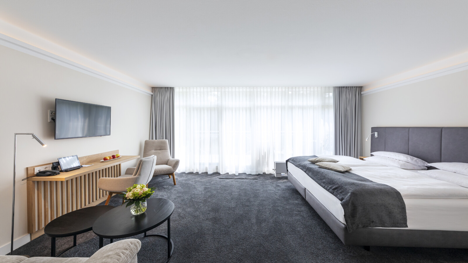 Doppelzimmer Deluxe im Strandhotel Fischland