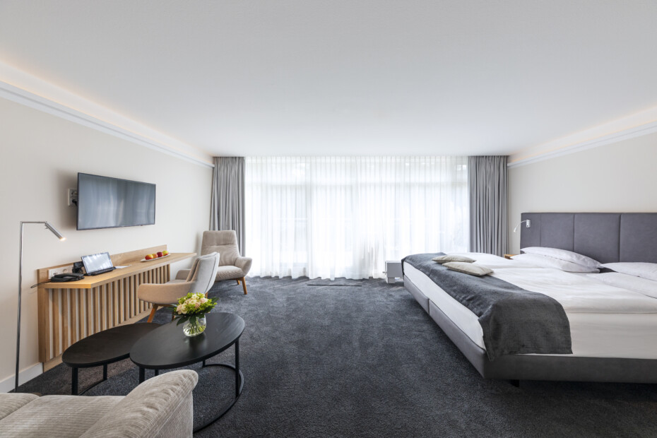 Doppelzimmer Deluxe im Strandhotel Fischland