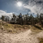 Außenansicht der Seeseite des Strandhotel Fischlands