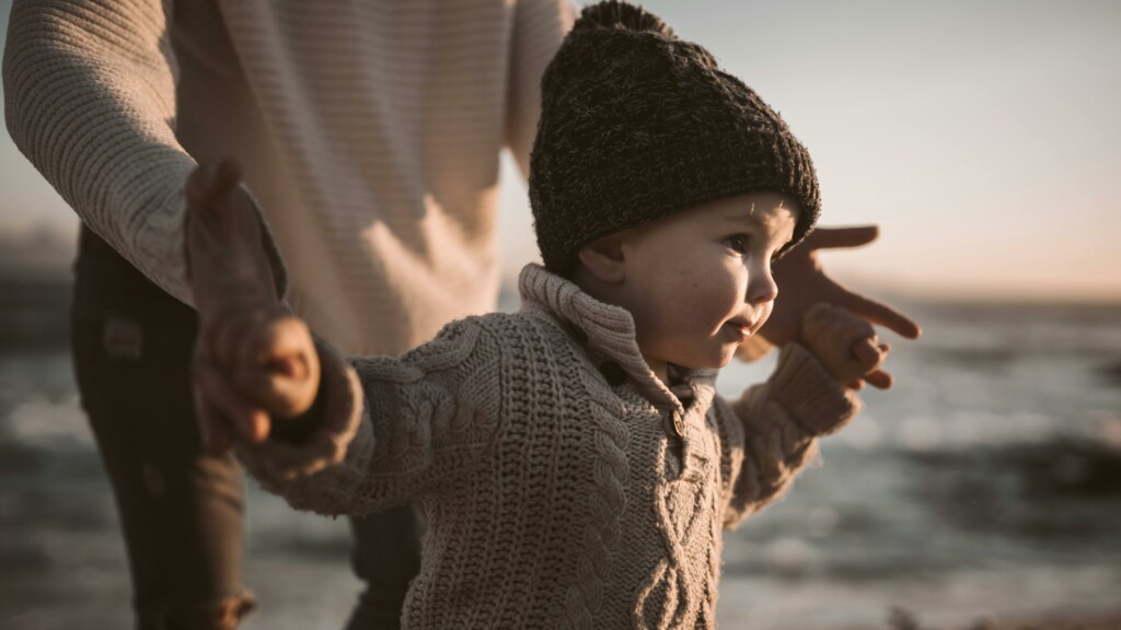 Familie am Strand