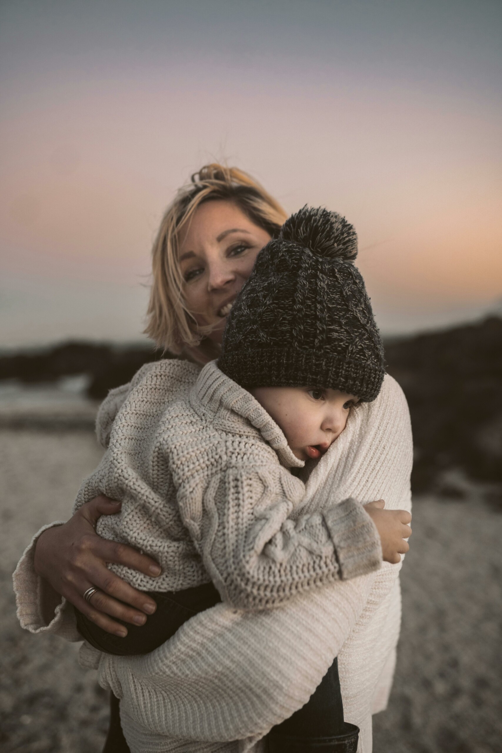 Familie am Strand