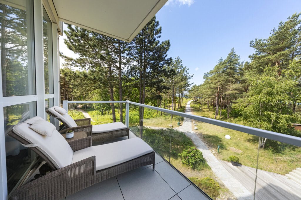 Suite mit Ausblick im Strandhotel Fischland