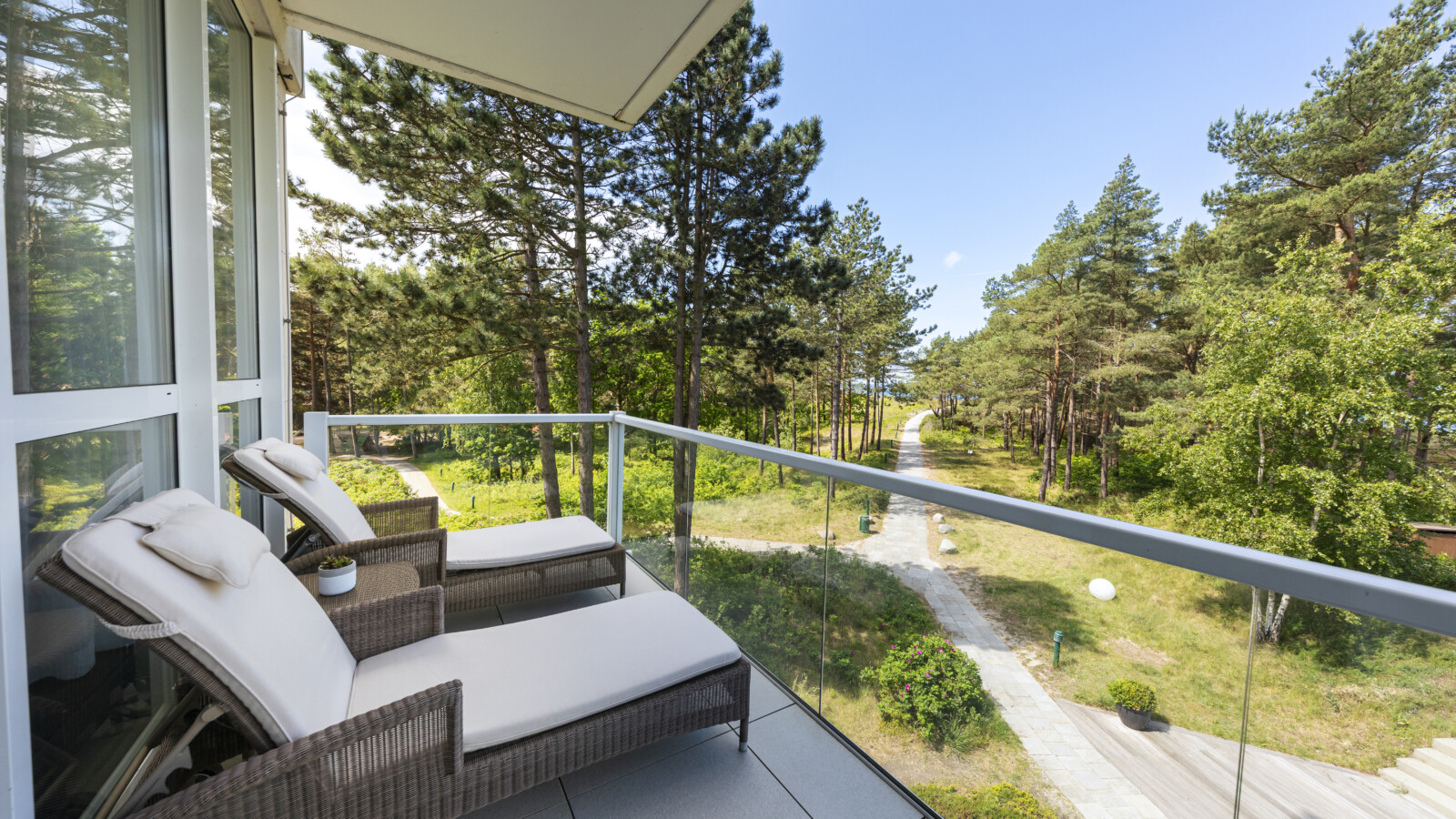 Suite mit Ausblick im Strandhotel Fischland