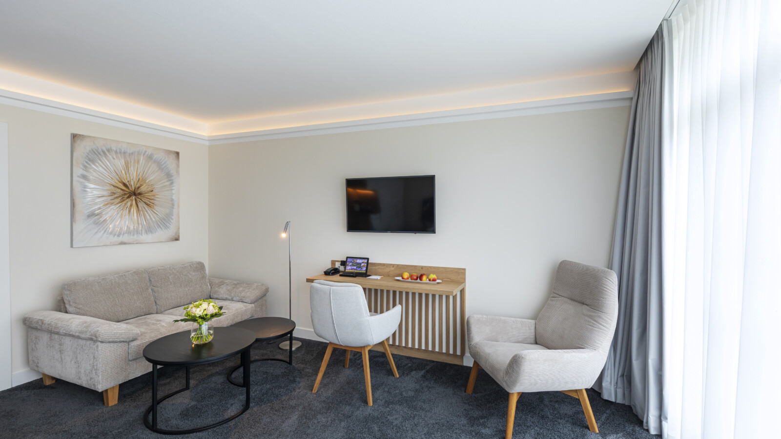 Doppelzimmer Deluxe Waldseite im Strandhotel Fischland