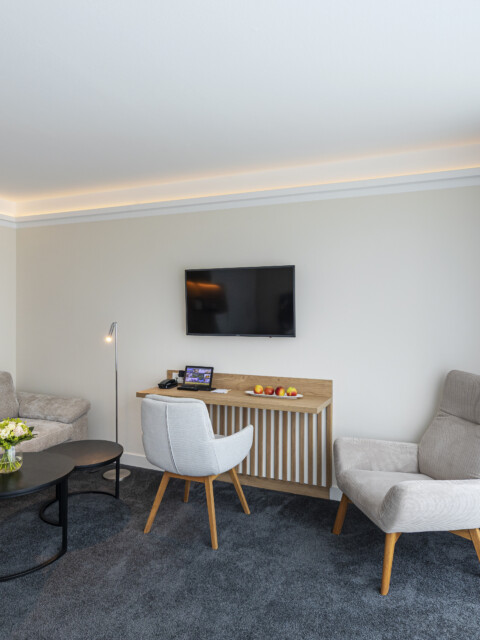 Doppelzimmer Deluxe Waldseite im Strandhotel Fischland