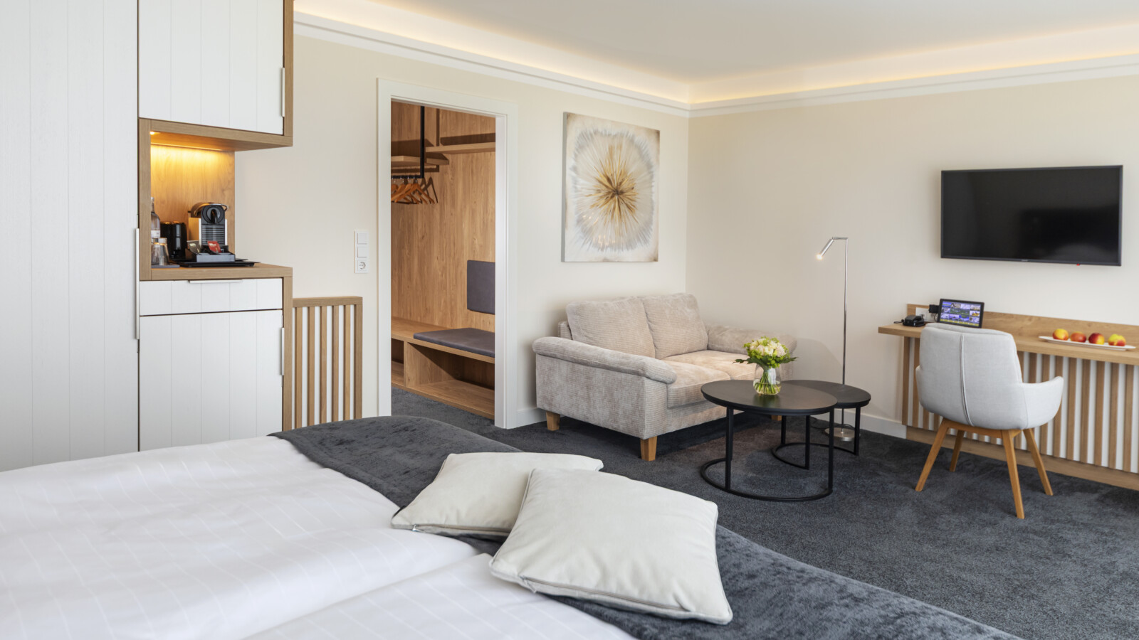 Doppelzimmer Deluxe Waldseite im Strandhotel Fischland